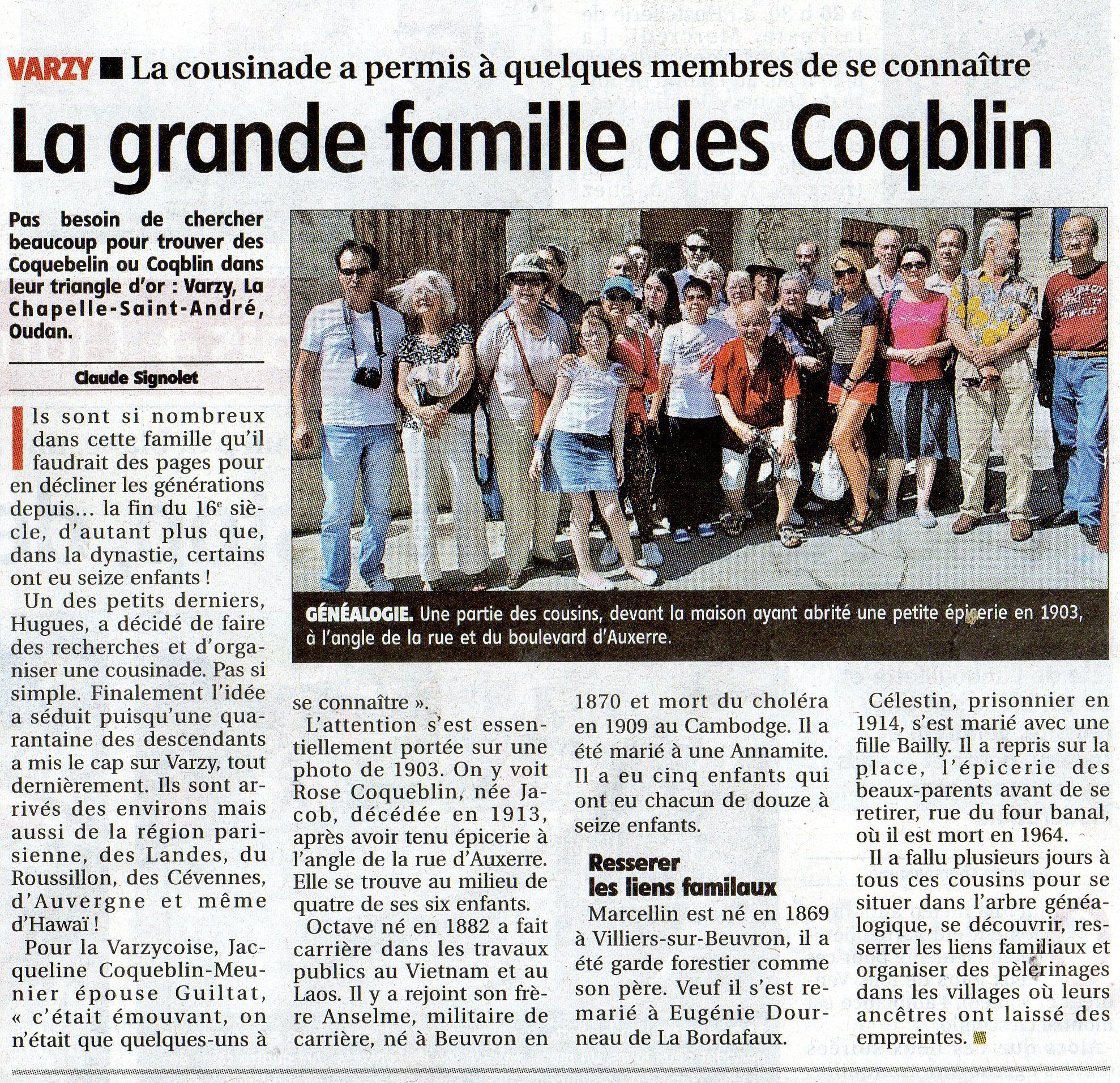 Cousinade Coqblin-Coqueblin
